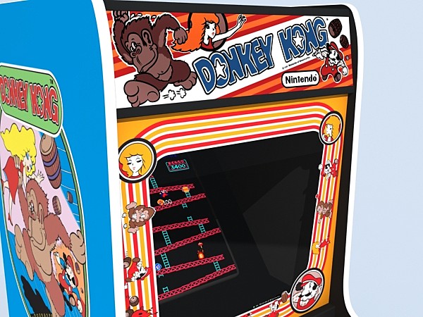 3d model of donkey kong arcade - donkey kong arcade by monkeyodoom